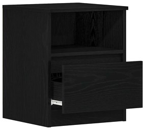 Cabideiro vidaXL Preto Carvalho 40x40x50 cm Madeira de Engenharia