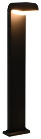 vidaXL Candeeiros LED de exterior 9 W preto oval