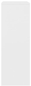 Aparador com 6 gavetas 50x34x96 cm contraplacado branco
