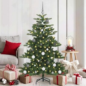 vidaXL Árvore de Natal Articulada Artificial Verde 150 cm PVC e Aço