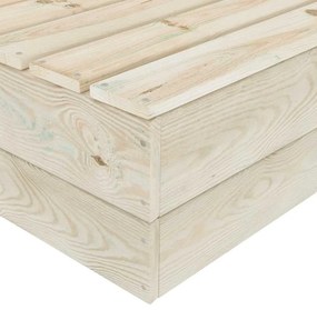 Messa de jardim 2 pcs 60x60x30 cm madeira de abeto impregnada