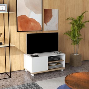 HOMCOM Móvel de TV Mesa de Sala de Estar Moderna de TV de 42 Polegadas