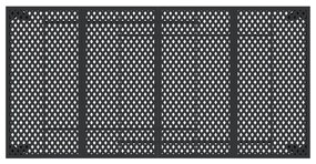 Mesa de jardim 200x100x72 cm aço antracite
