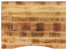 Tampo de mesa com curva 110x80x2,5 cm mangueira áspera maciça