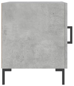 Mesa cabeceira 2pcs 40x40x50 cm derivados madeira cinza cimento