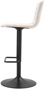 CONJUNTO 2 BANCOS DE BAR COM ELEVAÇÃO ALTA 43X49,5X85,5-107 (ASSENTO CM 61-82,5 CM) BRANCO