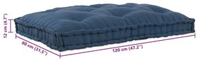 Almofada Pallet Índigo 60 x 40 cm Poliéster