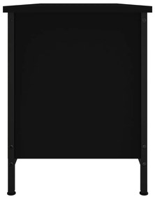 Móvel de TV Iris com 2 Portas de 102 cm - Preto - Design Moderno