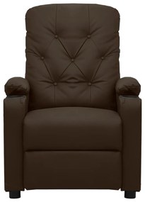 Cadeira de massagens couro artificial castanho