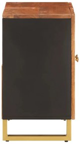 Armário lavatório p/ casa banho mangueira maciça castanho/preto