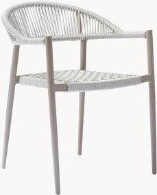 Cadeiras de jantar de jardim empilháveis Yellow, conjunto de 2