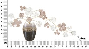 Painel decorativo 3D VASO DE PAREDE EM FERRO CM 87,5X6X46 MULTICOLOR