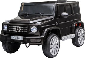 HOMCOM Carro Elétrico BENZ G500 Todo-o-Terreno com Bateria 12V Veículo Elétrico com Música Buzina Velocidade 3-5 km/h Preto | Aosom Portugal