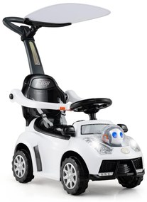 Quadriciclo elétrico infantil licenciado pela CAT com som de buzina, quadriciclo elétrico infantil e rodas rosqueadas, 18 a 36 meses, amarelo