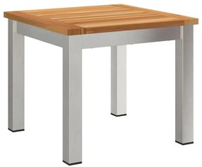 Cama de Sol com Cadeiras de Jardim 3 peças Madeira Sólida Acácia