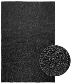 Tapete ZIZUR antracite 160x230 cm aspeto juta interior exterior
