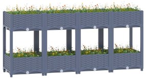vidaXL Canteiro elevado 160x40x71 cm polipropileno