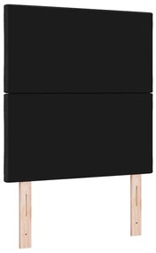 Cabeceira LED vidaXL Design de Blocos de Diamante Preto 80 cm Tecido
