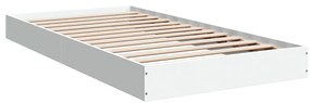 Estrutura de cama 90x190 cm derivados de madeira branco
