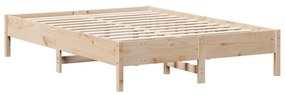 Cama com estante sem colchão 160x200 cm pinho maciço