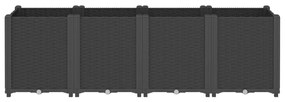 Vaso/floreira 160x40x53 cm PP preto