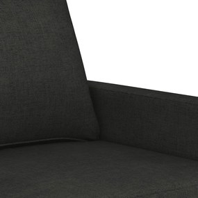 Sofá de 3 lugares tecido 180 cm preto