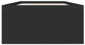 Estrutura de cama 90x200 cm derivados de madeira preto