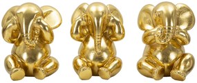 ELEFANTE NÃO CONSIGO VER/NÃO CONSIGO OUVIR/NÃO CONSIGO FALAR CONJUNTO 3 PCS CM Ø 15,5X20,5