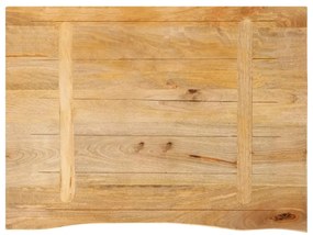 Tampo de mesa c/ borda viva 70x60x2,5 cm mangueira maciça