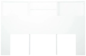 Armário de cabeceira 160x19x103,5 cm branco