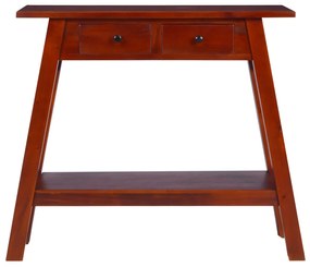 Mesa consola 90x30x75 cm mogno maciço castanho clássico