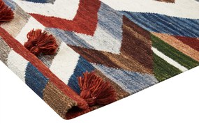 Tapete Kilim em lã multicolor 200 x 300 cm KANAKERAVAN Beliani