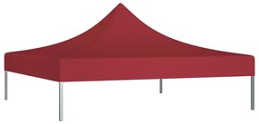 Teto para tenda de festas 3x3 m 270 g/m² bordô