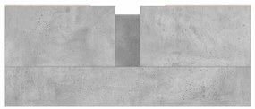 Móvel casa de banho 80x33x60 cm derivados madeira cinza cimento