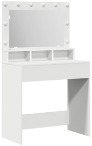 mesa de maquilhagem vidaXL com luzes LED brancas 79x41x135 cm