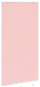 Rosa Plissada Cega 105x200 cm Largura Tecido 104,4cm Poliéster