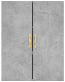 Armários de parede 2 pcs 69,5x34x90 cm cinzento cimento
