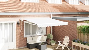 Toldo Retrátil Automático vidaXL Branco 300x250 cm