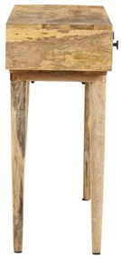 Mesa consola 115x35x76 cm madeira de mangueira maciça