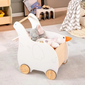 Caixa de brinquedos para crianças com dobradiça de segurança para sala de jogos