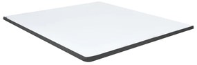 Cama boxspring 160x200 cm tecido cinzento-escuro