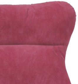 Poltrona Relaxante Veludo Bordô