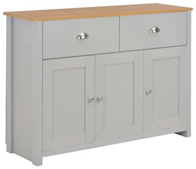 vidaXL Aparador 112x35x81 cm cinzento