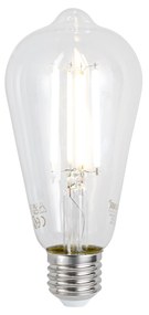 Lâmpada LED E27 Regulável ST64 Transparente 7W 806 lm 2700-6500K Zigbee