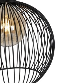 Candeeiro suspenso design preto 30cm - WIRE Dos Moderno,Design