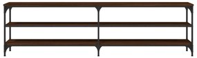 Móvel TV 180x30x50cm derivados madeira/metal carvalho castanho