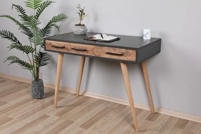 ****  
Secretária Milano – Antracite Carvalho – 105x79x55 cm

**
