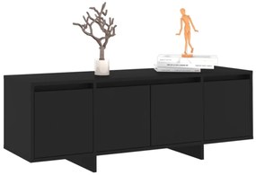 Móvel de TV 120x30x40,5 cm derivados de madeira preto