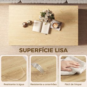 Mesa Baixa para Sala de Estar com Compartimento 95x55x50 cm Madeira e Branco