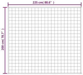 Manta pesada 9 kg 200x225 cm tecido cinza
